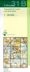 Topografische kaart / Wandelkaart 31B Uithoorn