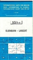 Topografische kaart Belgie NGI 50 / 3-4 Elsenborn - Langert - Robertville (1:20.000) - wandelkaart