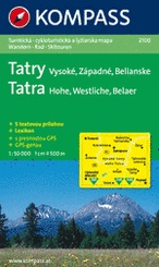 Kompass wandelkaart 2100 Hoge Tatra-Vysoke Tatry