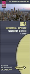 Landkaart - wegenkaart  USA 01. Noord-West: Washington & Oregon States | Reise Know how