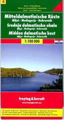 Wegenkaart landkaart Midden Dalmatische Kust - Kroatië | Freytag & Berndt