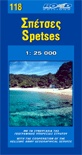 Road Editions 118 Spetses wegenkaart - landkaart Spetses