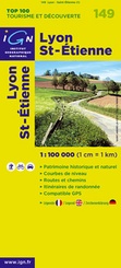Wegenkaart - Landkaart 149 fietskaart Lyon - St. Etienne | IGN