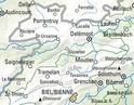 Fietskaart 03 Jura, Delemont - Bienne | Kümmerly+Frey
