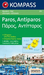 Wandelkaart - Fietskaart WK 251 Paros - Antiparos | Kompass