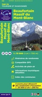 Wandelkaart - Fietskaart Beaufortain - Massif du Mont Blanc | IGN 75000