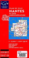 Stadsplattegrond - landkaart Nantes | IGN