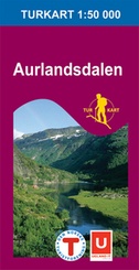 Wandelkaart 2565 Aurlandsdalen - Ulvik, topografische kaart - turkart Noorwegen | Statens - Ugland IT