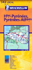 Wegenkaart - landkaart - autokaart 342 Hautes-Pyrenees, Pyrenees Atlantigues / Pyreneeen | Michelin Local