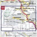 Wandelkaart 11 Valle di Champorcher, Parco Naturale Mont Avic | L'Escursionista editore
