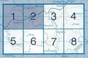 Topografische kaart Belgie NGI 48 / 5-6 Gesves - Ohey (1.20.000) - wandelkaart