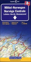 Wegenkaart - Autokaart - Landkaart  Midden Noorwegen , Mittel-Norwegen, Lofoten, Narvik, Broennoeysund no. 4 | Kümmerley Frey - Cappelen Kart 1034