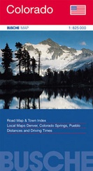 Wegenkaart - Landkaart Colorado| Busche Maps