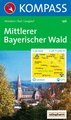 Kompass wandelkaart 196 Mittlerer Bayerischer Wald ( Beierse woud )