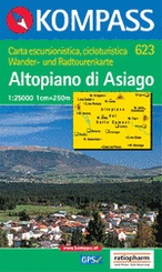 Wandelkaart 623 Altopiano di Asiago | Kompass