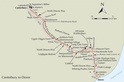 Wandelgids Walking guide to Via Francigena – Canterbury to Great St Bernard  - wandelen naar Rome deel 1| Cicerone