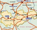 Wegenkaart - Landkaart 544 Thuringen - Sachsen | Michelin Regional