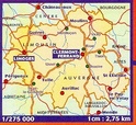 Wegenkaart - Landkaart 522 Auvergne - Limousin 2012 | Michelin