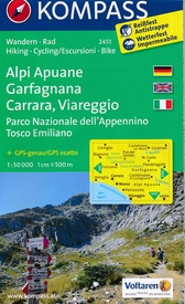 Wandelkaart 2451 Alpi Apuane - Garfagnana | Kompass
