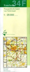 Topografische kaart / Wandelkaart 34F Enschede