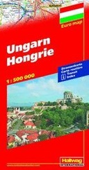 Wegenkaart - landkaart Ungarn - Hongarije | Hallwag 9783828306219