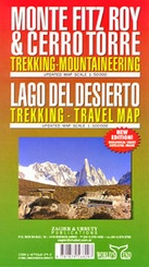 Wandelkaart Monte Fitz Roy - Cerro Torre - Lago del Desierto | Zagier & Urruty trekking map