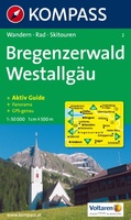 Wandelkaart 2 Bregenzerwald-Westallgäu | Kompass