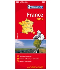 Landkaart - wegenkaart Michelin 723 Frankrijk in boekvorm 2012 | Michelin