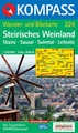 Wandelkaart 224 Steirisches Weinland-Stainz-Sausal-Sulmtal-Leibnitz| Kompass