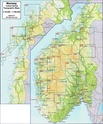 Wandelkaart 2551 Mjøsa - Randsfjorden,  topografische kaart - Turkart Noorwegen | Statens - Ugland IT