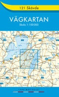 Landkaart - wegenkaart 121 Skövde  Vägkarten - Zweden | Lantmateriet
