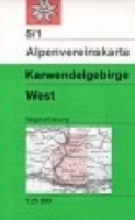 Alpenvereinskarte 5/1, Karwendelgebirge, westl. Blatt - wandelkaart Oostenrijk