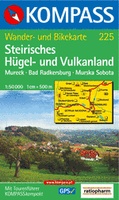 Wandelkaart 225 Steirisches Hügel- und Vulkanland | Kompass
