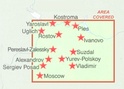 Wegenkaart - Landkaart Russia's Heritage Cities of the Golden Ring | ITMB