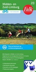 Fietskaart 20. Midden- en Zuid-Limburg (Met Knooppunten Netwerk) | Falk