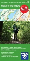 Fietskaart 20. Midden- en Zuid-Limburg (Met Knooppunten Netwerk) | Falk