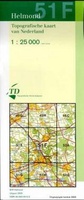 Topografische kaart - wandelkaart  51F Helmond