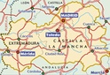 576 Landkaart - wegenkaart Extremadura - Castilla La Mancha - Madrid - Toledo - Mérida | Michelin