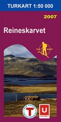 Wandelkaart 2385 Reineskarvet , topografische kaart Turkart Noorwegen | Statens - Ugland IT