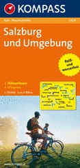 Fietskaart 3204 Salzburg und Umgebung | Kompass