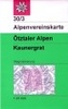 Alpenvereinskarte 30/3 Ötztaler Alpen, Kaunergrat - wandelkaart Oostenrijk