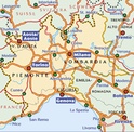 Landkaart - wegenkaart Michelin 561 Valle d'Aosta, Piedmonte, Lombardia (Lombardije), Liguria (Ligurië) | Michelin