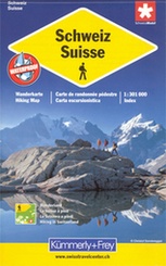 Wandelkaart - Wanderkarte Schweiz - Zwitserland overzichtskaart | Kummely & Frey