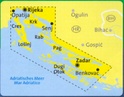 Wandelkaart WK 2901 Dalmatinische Küste Nord Krk – Cres – Lošinj – Rab – Pag - Zadar | Kompass
