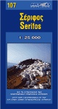 Road Editions 107 Serifos wegenkaart - landkaart Serifos