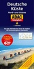 Campingkaart Deutsche Küste, Nord- und Ostsee Von den Ostfriesischen Inseln bis Usedom. Mit Mecklenburgischer Seenplatte | ADAC