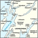 Wandelkaart Schotland Landranger 055 Lochgilphead & Loch Awe