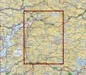 Wandelkaart 2558 Hardangervidda vest - WEST 100.000,  topografische kaart - turkart Noorwegen | Statens - Ugland IT