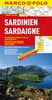 Landkaart - wegenkaart 15 Sardinien - Sardinië | Marco Polo regionalkarte