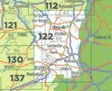 Wegenkaart - Landkaart 122 fietskaart Colmar - Mulhouse - Bale | IGN